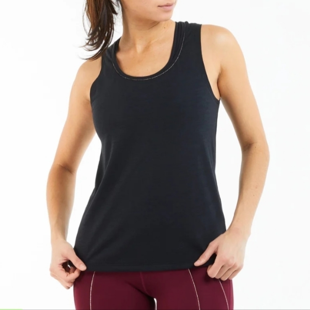 NIKE Yoga Dri-FIT Lurex Tank In Black